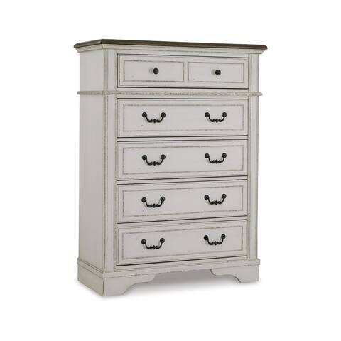Signature Design by Ashley Brollyn Chest of Drawers, White/Brown