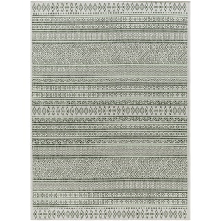 Livabliss Cintia Indoor/ Outdoor Bohemian Stripe Area Rug