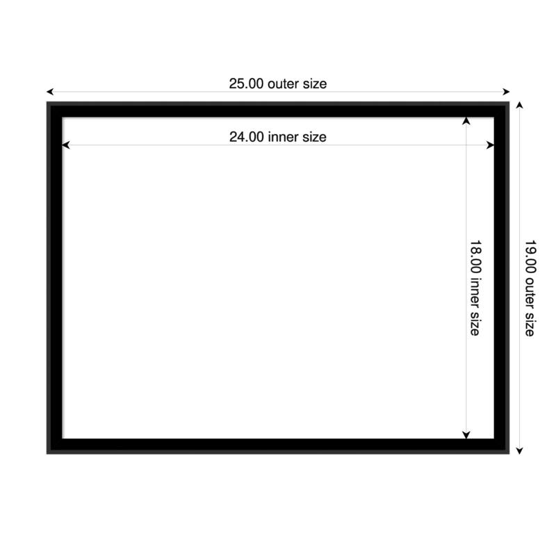 Incline Framed Dry Erase Magnetic Board - 25 x 19 in - Incline Black
