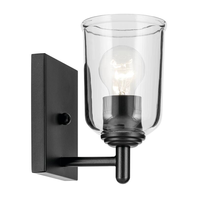 Kichler Lighting Shailene 1-Light Wall Sconce Light with Clear Glass