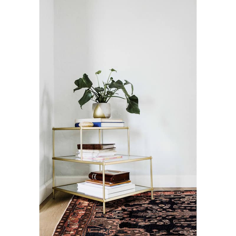 ECARPETGALLERY Hand-knotted Andelz Navy Wool Rug - 5'5 x 9'10