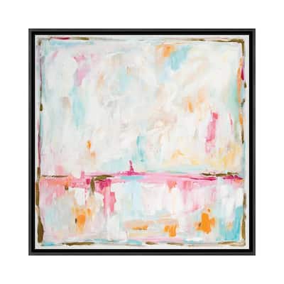 iCanvas "Cotton Candy Cloud" by L. Hewitt Framed