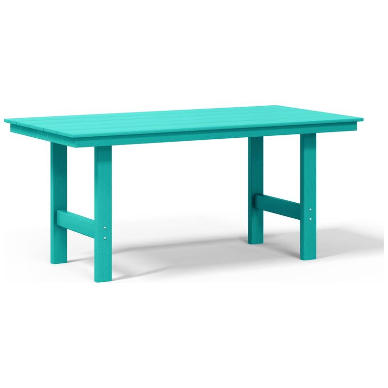Shoreside 66 Inch X 34 Inch Rectangular Patio Dining Table