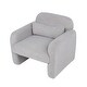 preview thumbnail 21 of 42, Stylish and Minimalist Single Sofa Chair with Arms and Pillow, Armchair, Accent Chair for Living Room, Bedroom, Study