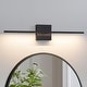 preview thumbnail 9 of 104, Modern Vanity Lighting Fixtures 24/30/39 inch Bathroom Vanity Lights Over Mirror Wall Sconce for Bathroom 24-Inch - Black