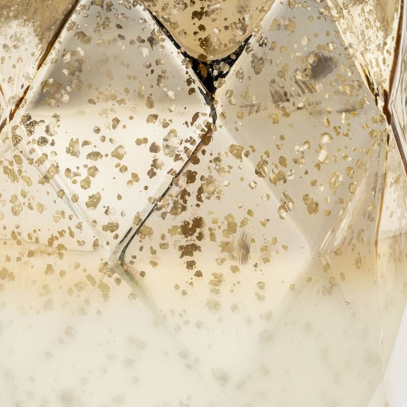 Lavinia 22" Gold Glass Table Lamp - 15" x 15" x 22"