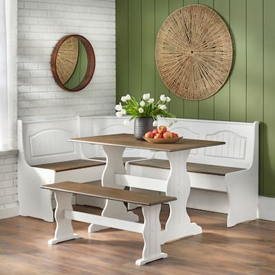 Simple Living Washington 3-piece Breakfast Nook with Storage