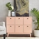 preview thumbnail 1 of 21, Simple Living Jamie Mid-Century Modern 6-door Storage Cabinet