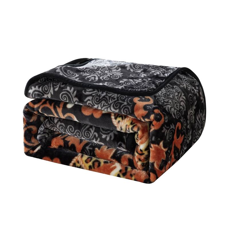Printed Rachel Plush Blanket 75"x91"