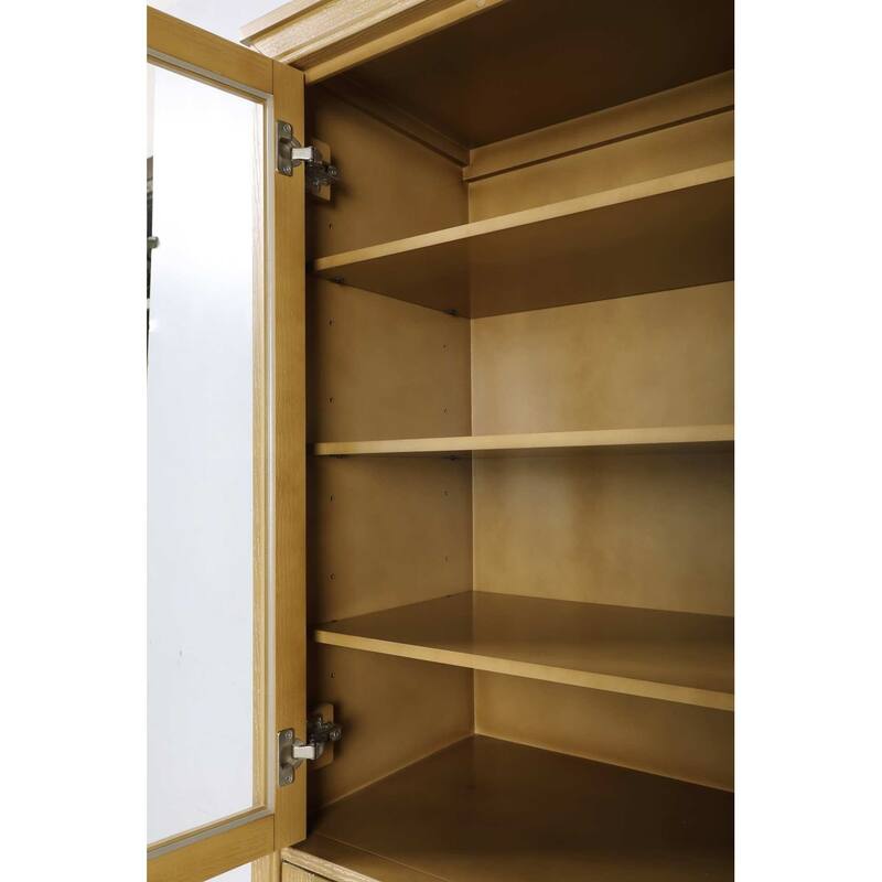 Winslow 16-28 Inch Bath Storage Glass Cabinet