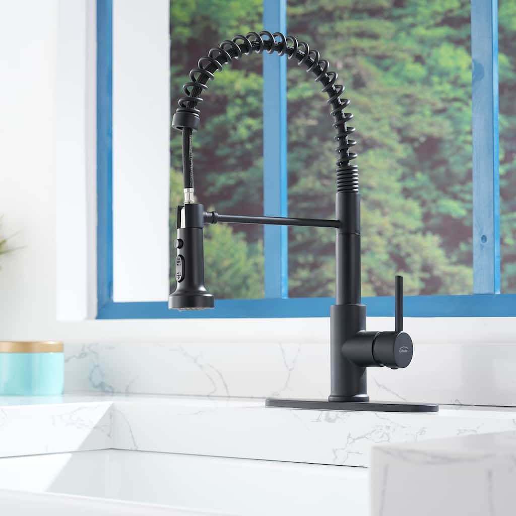 Premium Stainless Steel Pull-Out Kitchen Faucet with Flexible Spray Head for Effortless Sink Tasks