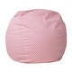 preview thumbnail 167 of 191, Small Refillable Bean Bag Chair for Kids and Teens Light Pink Dot