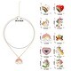preview thumbnail 3 of 3, 14 Pcs Valentine's Day Cute Necklaces for Teen Girls, Featuring Love Heart Shapes, Unicorns, and Rainbows, with 10 Unique Design