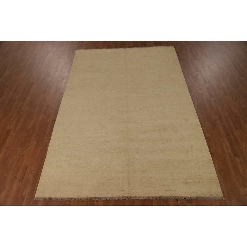 Modern Gabbeh Oriental Area Rug Handmade Wool Carpet - 6'6"x 9'6"