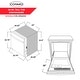 preview thumbnail 11 of 11, Cosmo 24 in. Top Control Built-In Tall Tub Dishwasher in Fingerprint Resistant Stainless Steel, 45 dBA