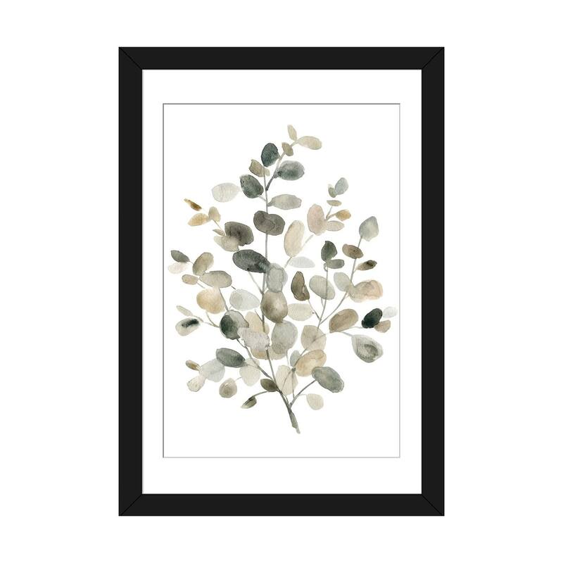 iCanvas "Neutral Eucalyptus I" by Carol Robinson - Black - 32x24x1