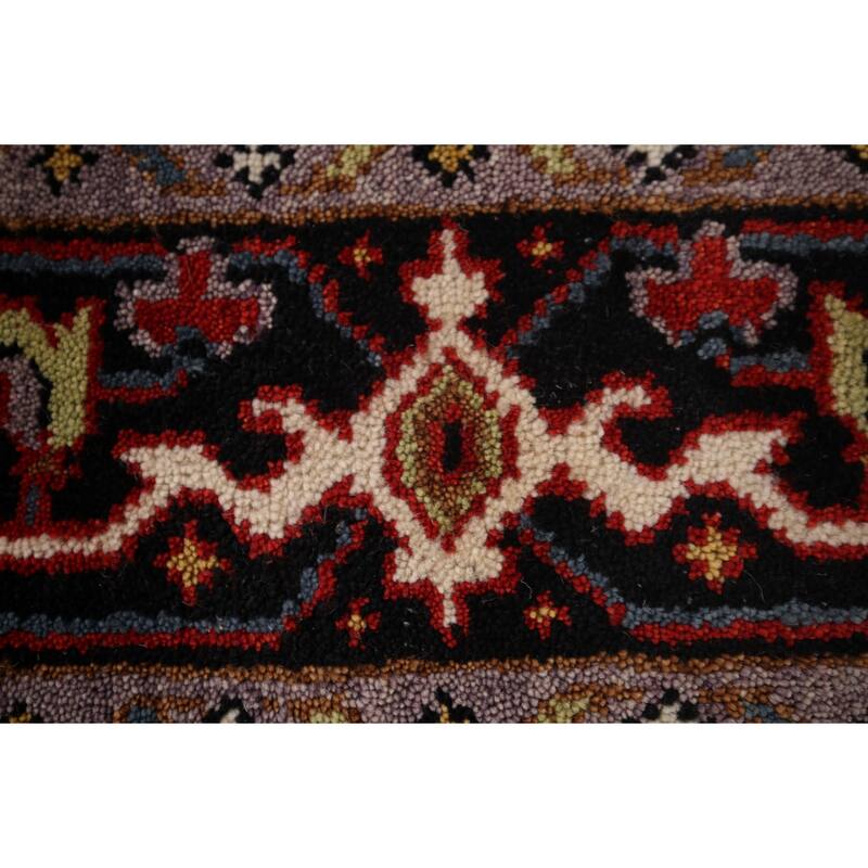 Heriz Serapi Indian Area Rug Handmade Wool Carpet - 3'11"x 5'9"