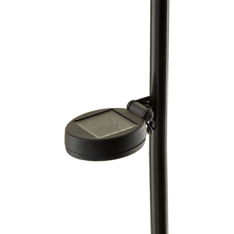 Alpine Corporation Decorative Garden Flag Holder Stakes, Outdoor Metal Flagpole Stands Design for Patio & Garden Décor