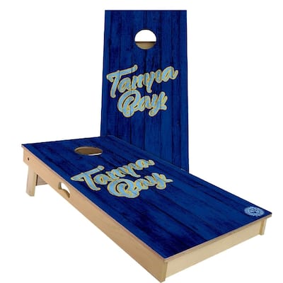 Tampa Bay Vintage Baseball Outdoor Cornhole Board Set