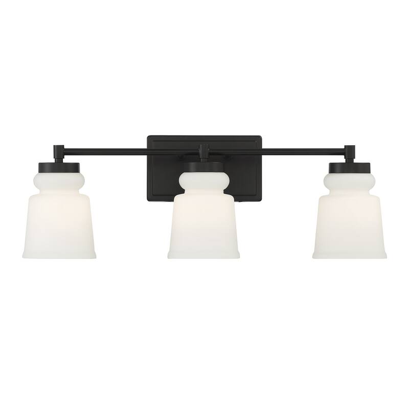 Meridian M80058 3 Light 24" Wide Bathroom Vanity Light - Matte Black