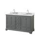 Option Dark Gray / White Carrara Marble Top / Polished