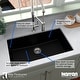 preview thumbnail 13 of 52, Karran Undermount 32.5 in. Large Single Bowl Quartz Kitchen Sink Kit