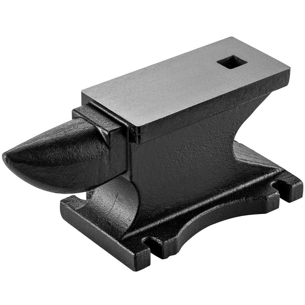 slide 2 of 8, VEVOR 55 lb Anvil Blacksmith 25 kg Cast-Iron Heat Treated Long Horn Hardy Hole Black