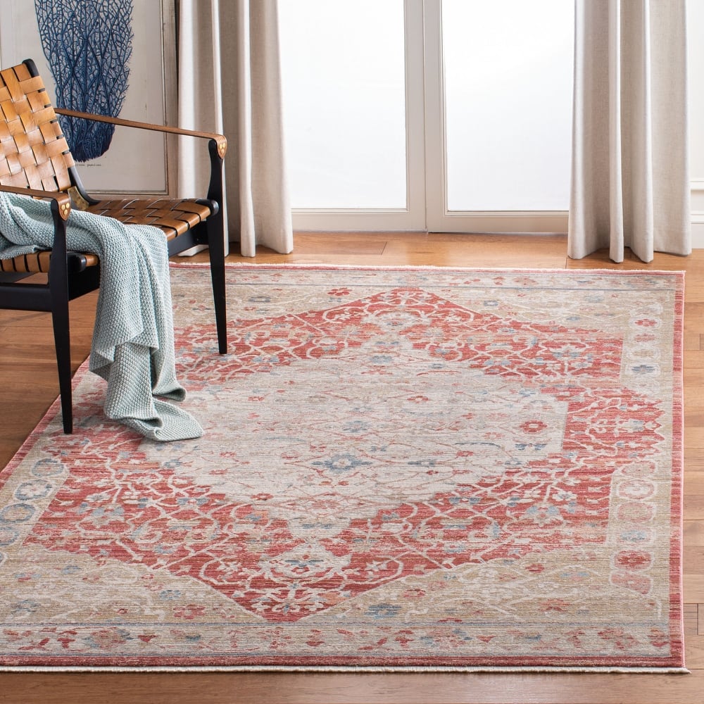 SAFAVIEH Kenitra Jacquelynn Distressed Oriental Polyester Rug