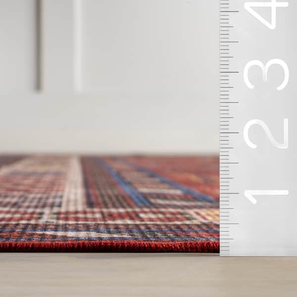 Nuloom Damaris Splashguard Medallion Machine Washable Area Rug