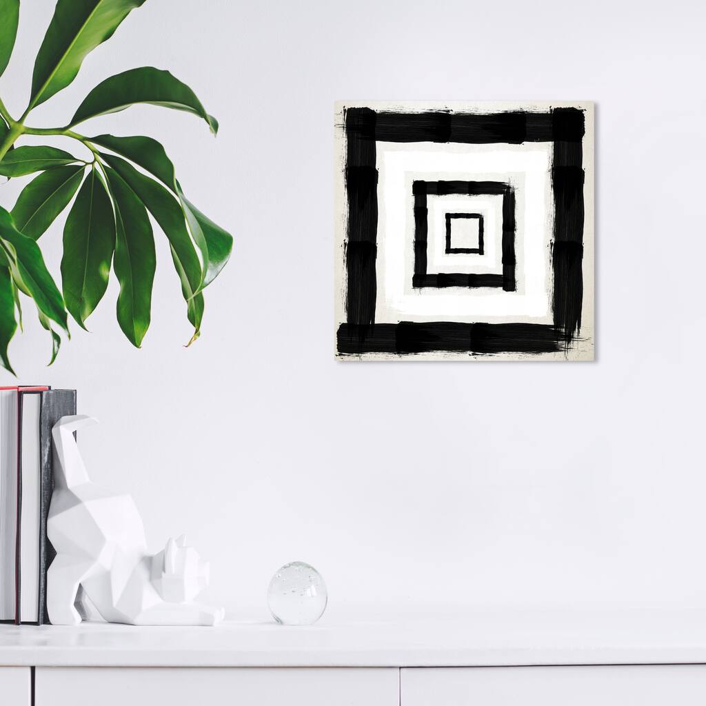 Wynwood Studio Canvas Abstract Magical Thinking Black and Modern & Contemporary Wall Art Canvas Print