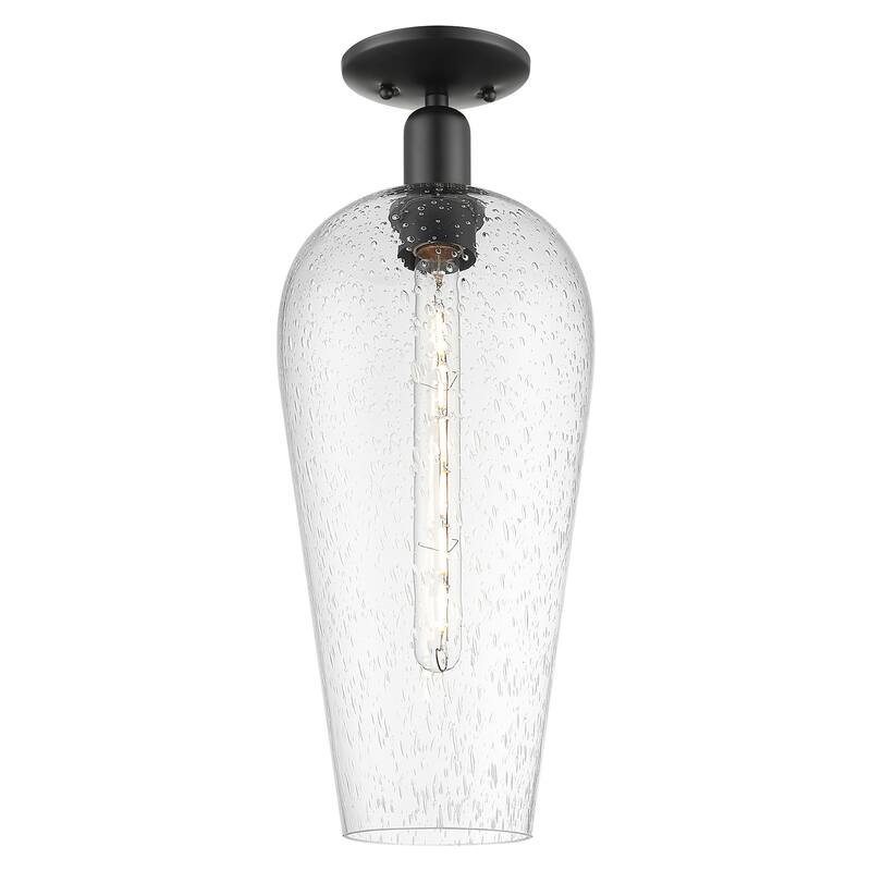 Innovations Lighting 716-1C-G456-8SDY Chelsea 8" Wide Semi-Flush - Matte Black