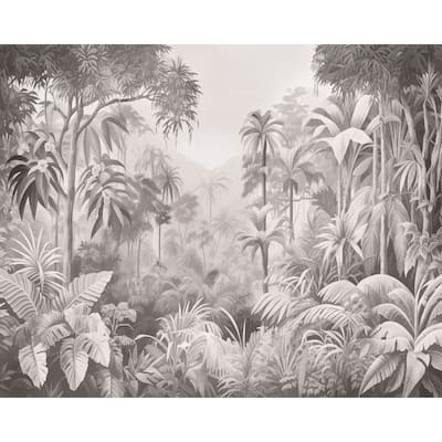 Brewster Origin Murals Jungle Trees Black Wall Mural - N/A