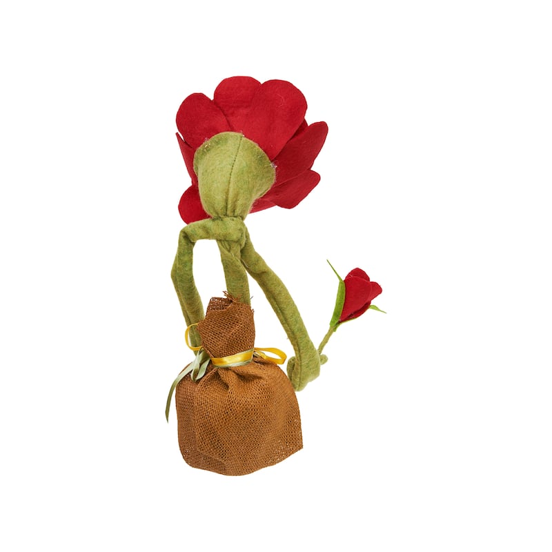 Poppy Sunflower Figurine - 7" x 4" x 13"