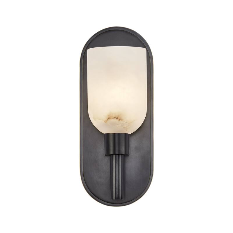 Alora Lighting WV338101AR Lucian 9" Tall Wall Sconce - Urban Bronze / Alabaster