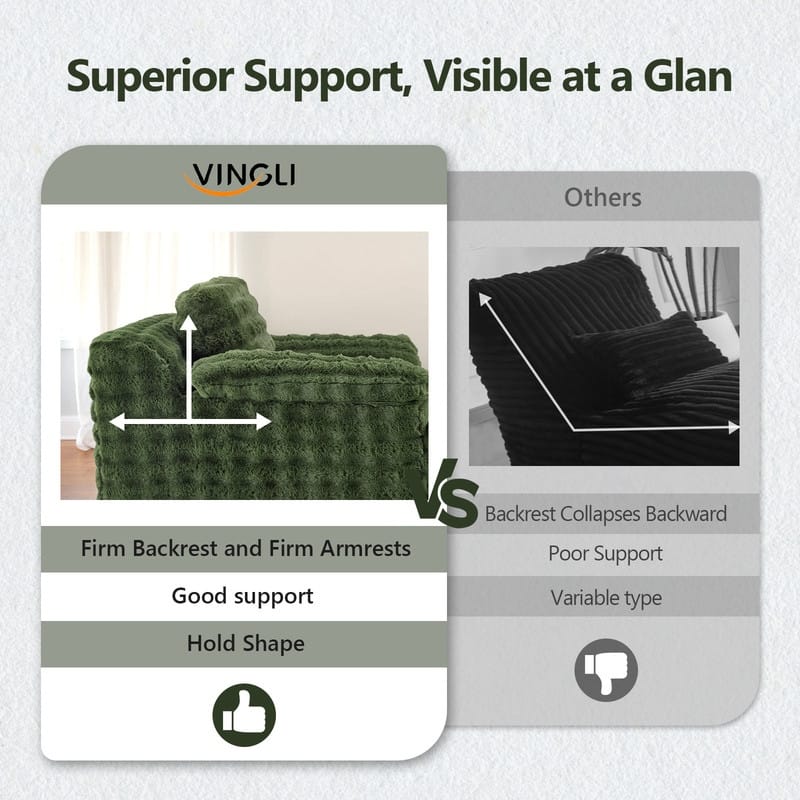 Upholstered Velvet Boneless Couch Sleeper Sofa Bed