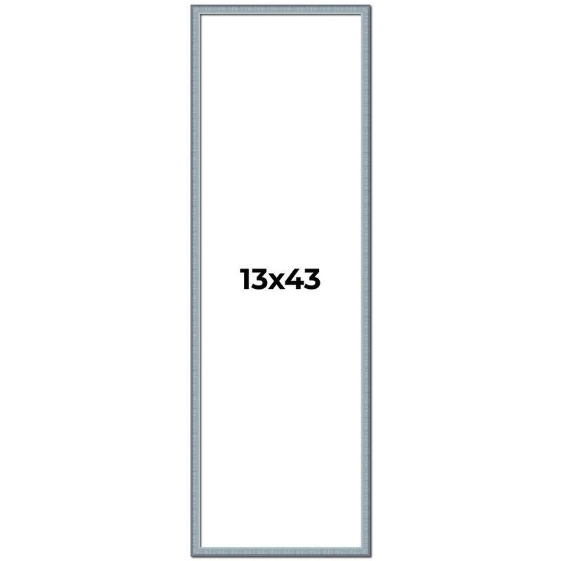 13x43 Frame Rustic Sky Blue Solid Wood Picture Frame | 0.75 Inch