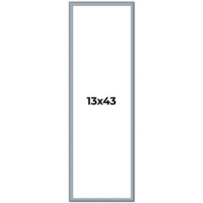 13x43 Frame Rustic Sky Blue Solid Wood Picture Frame | 0.75 Inch