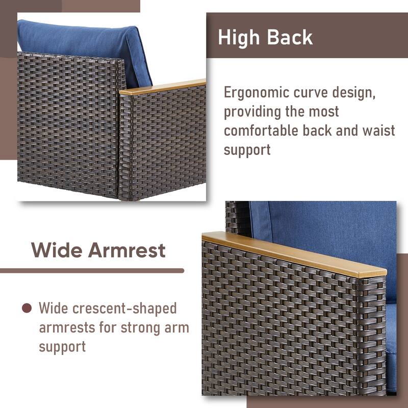 Modular Outdoor Chair Patio Chairs Set of 2
