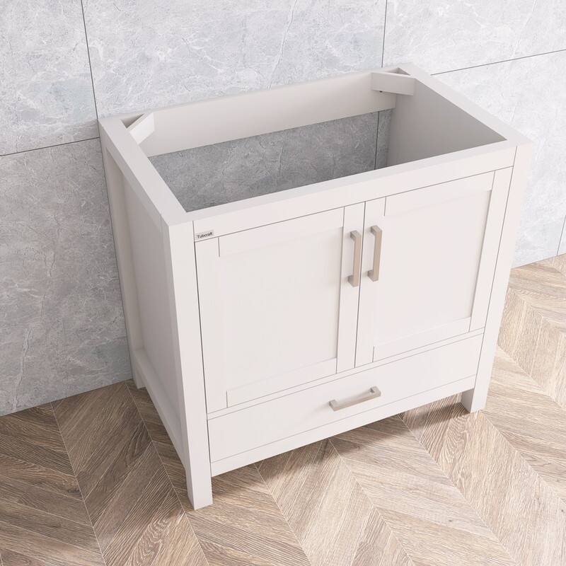 Tubcraft 36'' Bathroom Vanity Base Only White - White