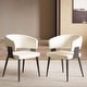 preview thumbnail 8 of 19, Modern 2 Piece Chair Set Versatile and Elegant Chairs for Home and Office Beige