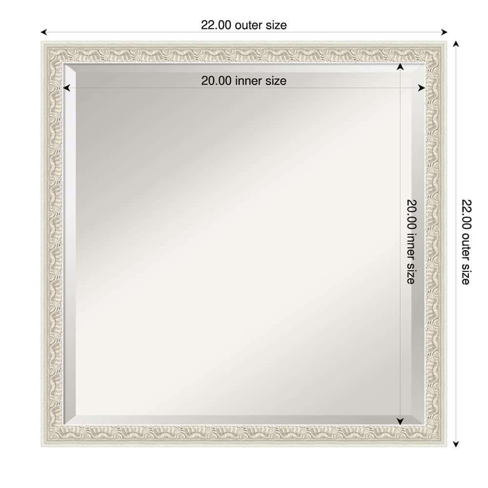 Bethany Beveled Wood Framed Bathroom Vanity Wall Mirror