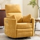 preview thumbnail 6 of 68, HOMYKA Power Rocker Swivel Recliner with USB and Type-C Ports Yellow