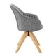 preview thumbnail 37 of 56, Art Leon Modern Wood Swivel Chair with Oak Legs