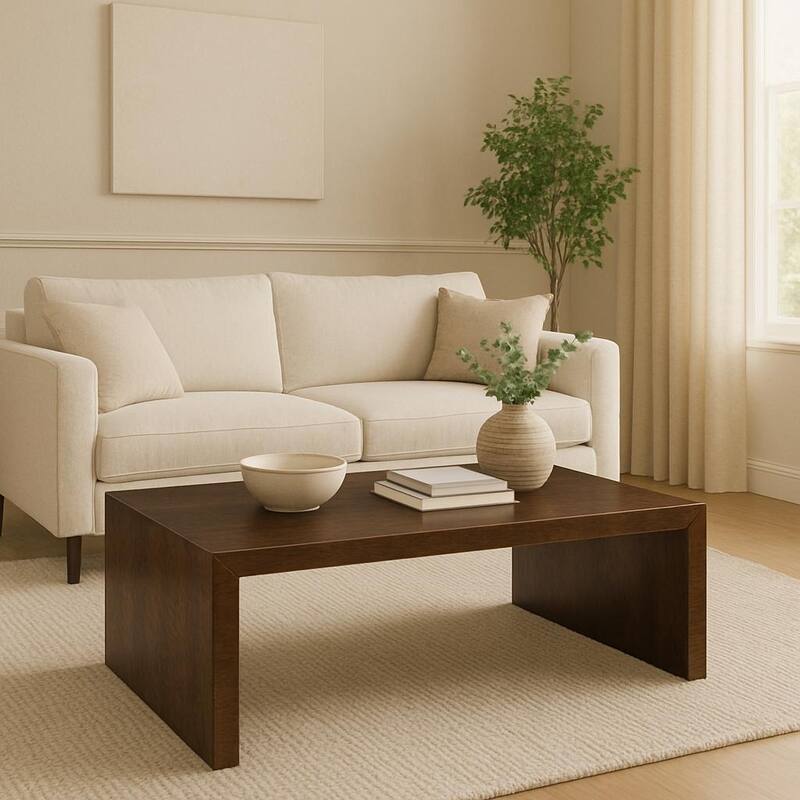 Timbergirl Dark Walnut Coffee Table - 46" x 32"