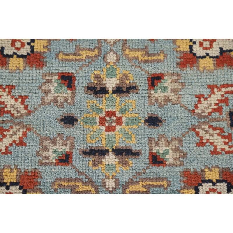 Heriz Serapi Indian Octagon Rug Hand-Knotted Wool Carpet - 6'1"x 5'11"