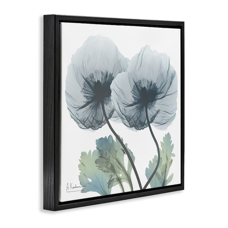Stupell Double Modern Flower Blossoms Framed Floater Canvas Wall Art Design By Albert Koetsier