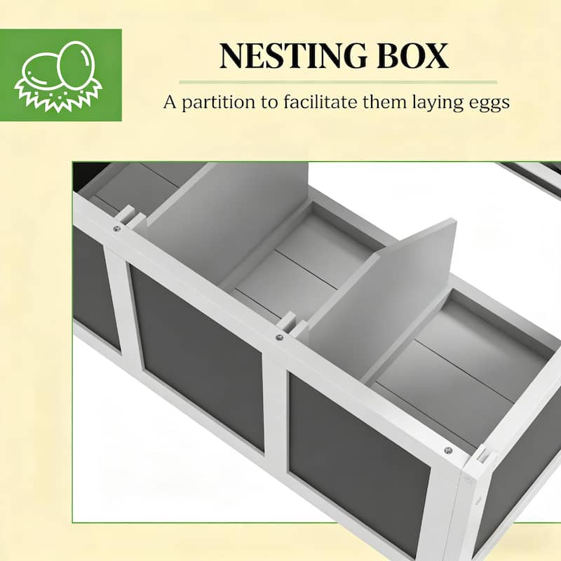 Pet House,Wooden Chicken Coop is designed for convenient cleaning