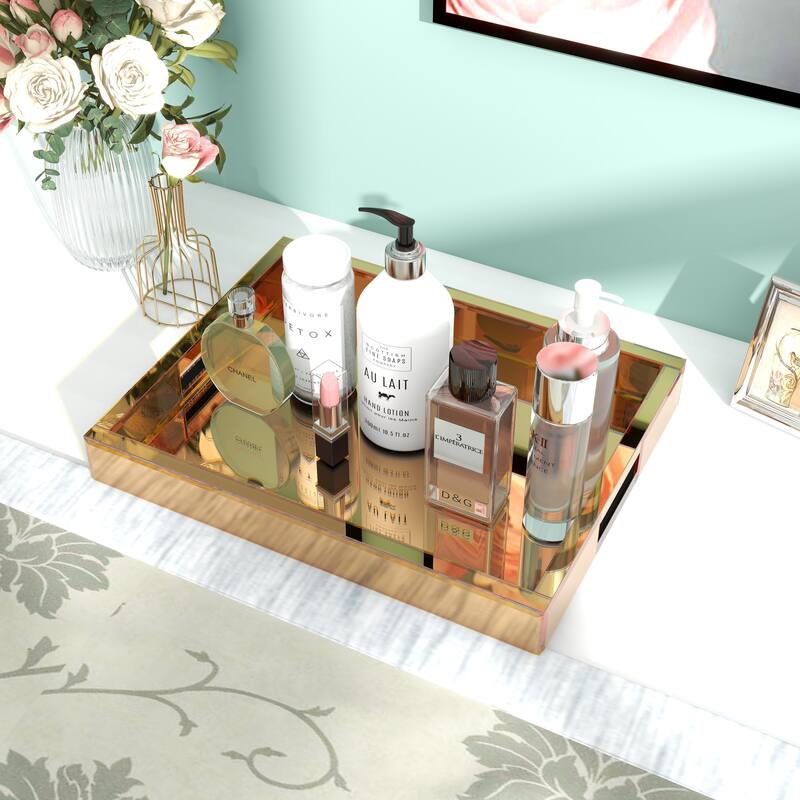 Mirror Glam Tray Decorative Tray