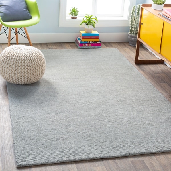 slide 1 of 172, Handmade Drake Textured Stripe Wool Area Rug