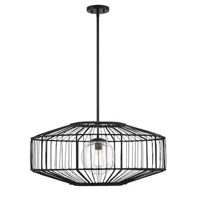 Marcy 1-Light Pendant in Matte Black